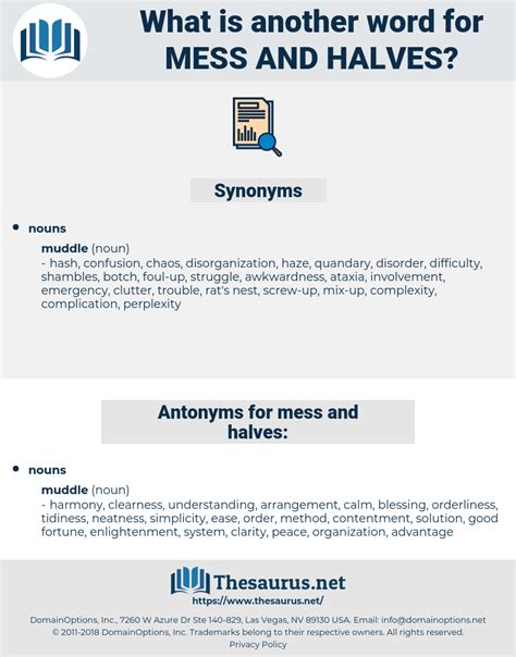 mess thesaurus|other words of talking mess.